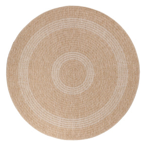 Jute Look Vloerkleed - Rond - Beige