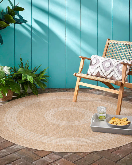 Tapis aspect jute - Rond - Beige