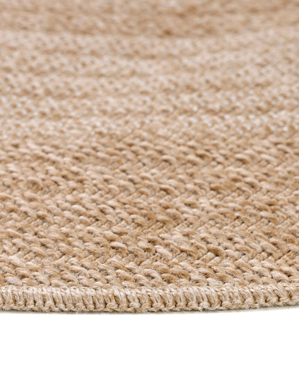 Tapis aspect jute - Rond - Beige