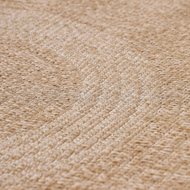 Jute Look Vloerkleed - Rond - Beige