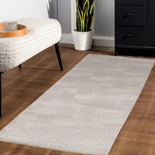 Tapis abstrait - Sara - Beige 12