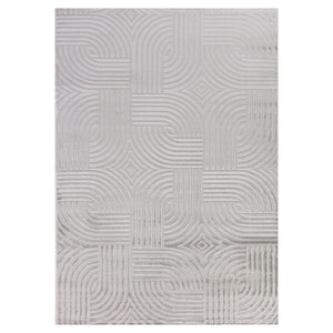 Tapis abstrait - Sara - Gris 12