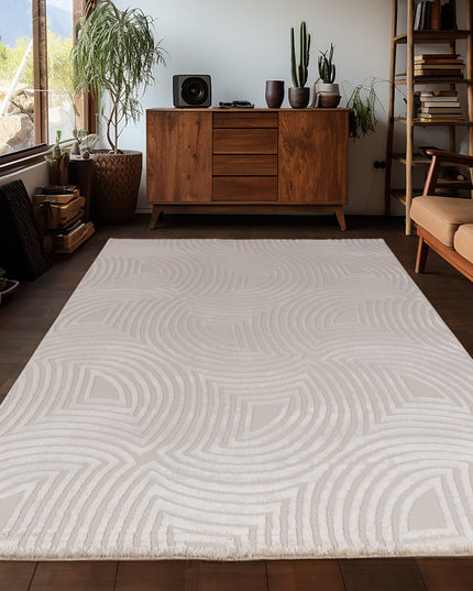 Tapis abstrait - Sara - Beige 13