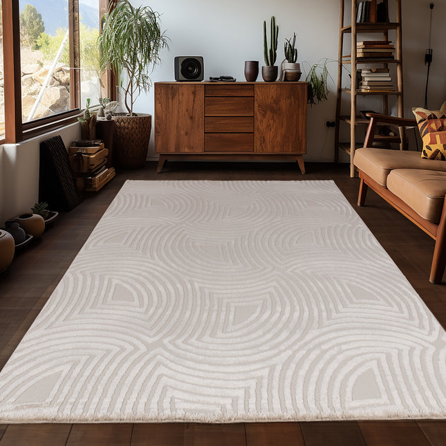 Tapis abstrait - Sara - Beige 13