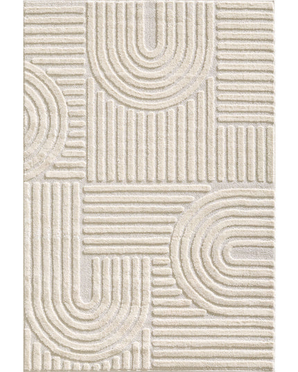 Tapis scandinave - Arch - Crème