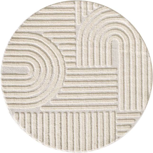 Tapis scandinave - Arch - Crème