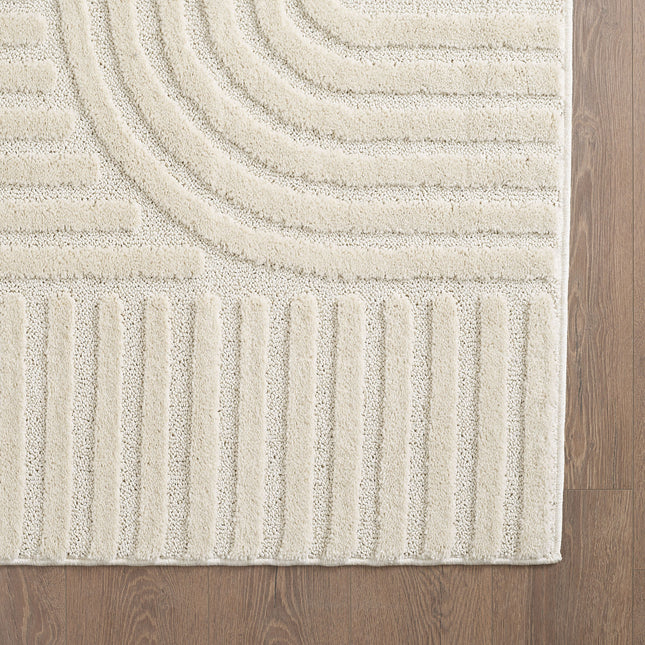 Tapis scandinave - Arch - Crème