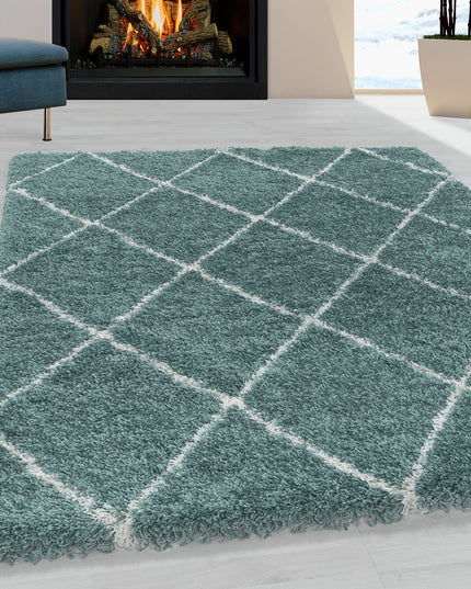 Tapis Shaggy - Odin - Bleu