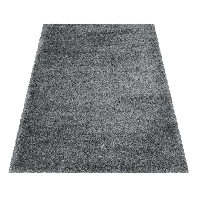 Tapis Shaggy - Duveteux - Gris clair