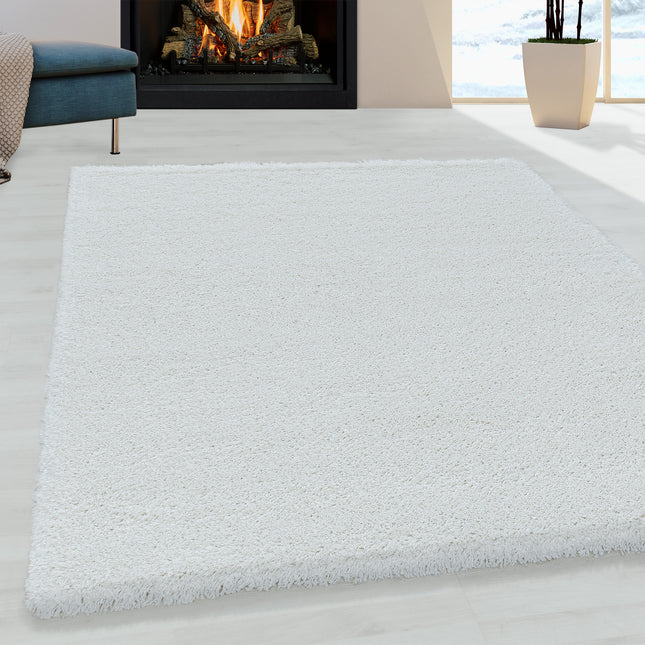 Tapis Shaggy - Duveteux - Blanc