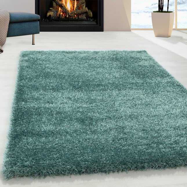 Tapis à poils longs de luxe - Uni - Vert