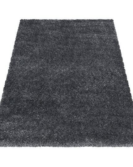 Tapis à poils longs de luxe - Uni - Gris