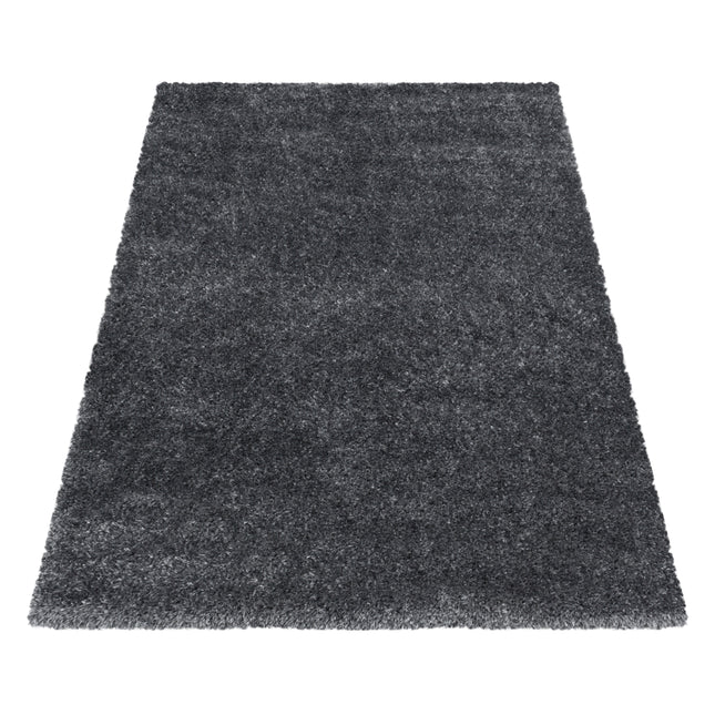 Tapis à poils longs de luxe - Uni - Gris