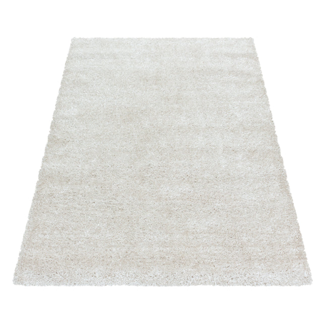 Tapis à poils longs de luxe - Uni - Crème