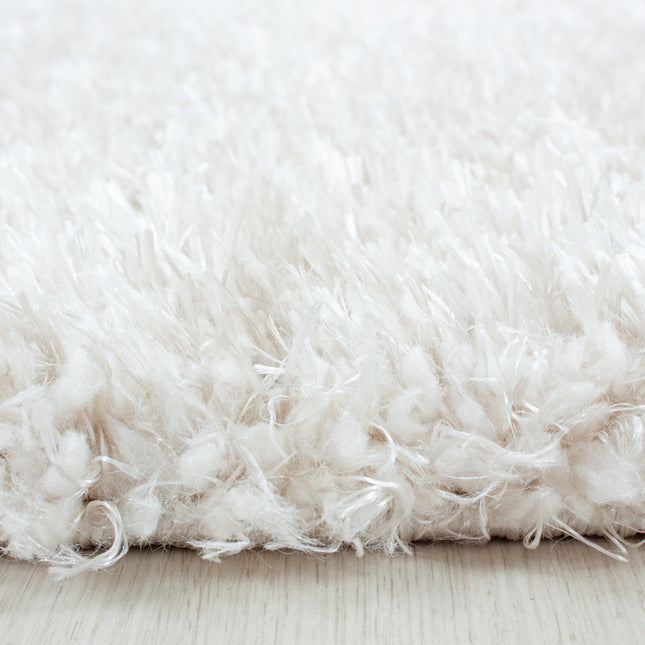 Tapis à poils longs de luxe - Uni - Crème