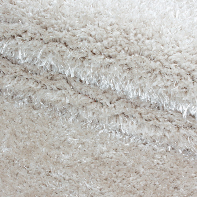 Tapis à poils longs de luxe - Uni - Crème