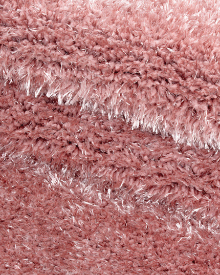 Hoogpolig Vloerkleed Luxe - Plain - Roze