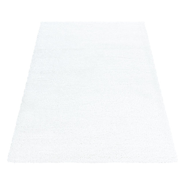 Tapis à poils longs de luxe - Uni - Blanc