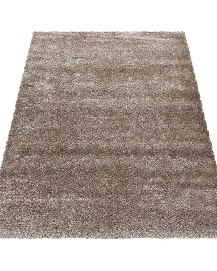 Tapis à poils longs de luxe - Uni - Taupe