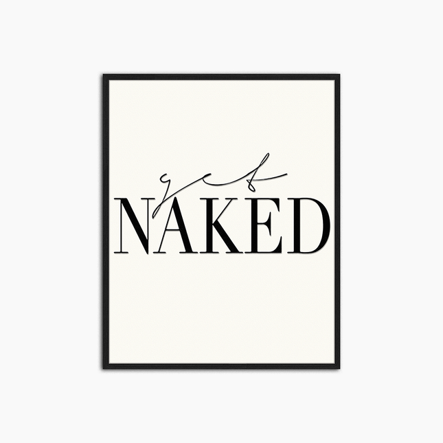 Get Naked – Wanddekoration drucken