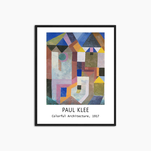 Affiche Architecture colorée de Paul Klee - Décoration murale imprimée