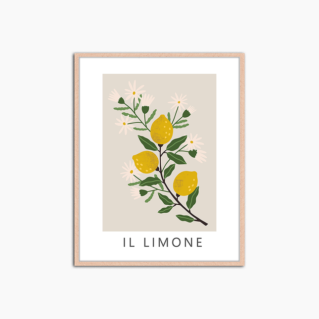 Il Limone – Wanddekoration mit Print