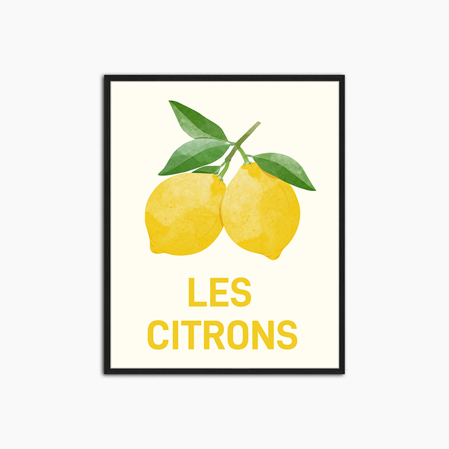 Les Citrons - Print Muurdecoratie