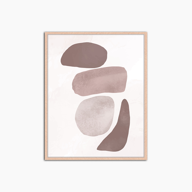 Shapes in Earth Tones - Print Muurdecoratie