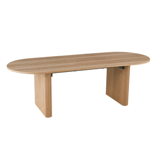 Eettafel Maya - Naturel Fineer - Uitschuifbaar 200-240cm