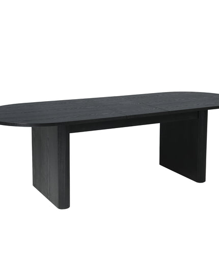 Eettafel Maya - Zwart Fineer - Uitschuifbaar 200-240cm