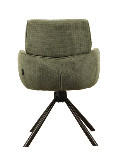 Chaise pivotante Cato - Vert - Tissage