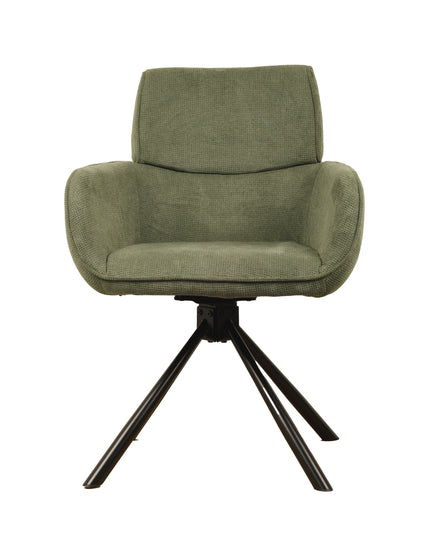 Chaise pivotante Cato - Vert - Tissage