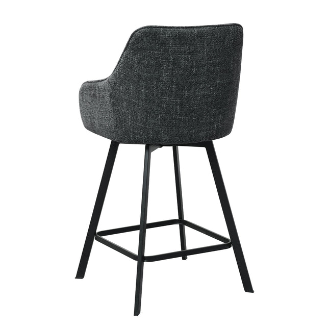 Tabouret de Bar Daisy - Anthracite - Tissage