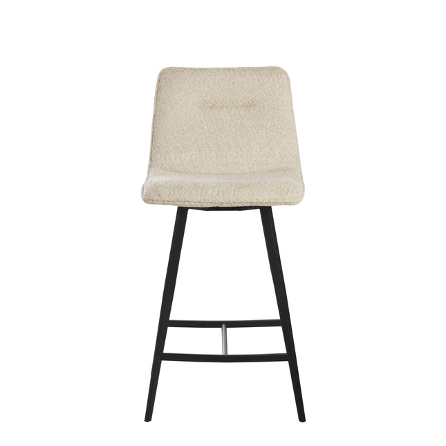 Tabouret de Bar Elsa - Chenille Beige