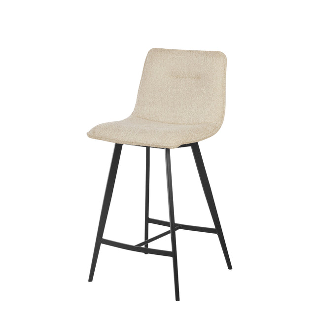 Tabouret de Bar Elsa - Chenille Beige