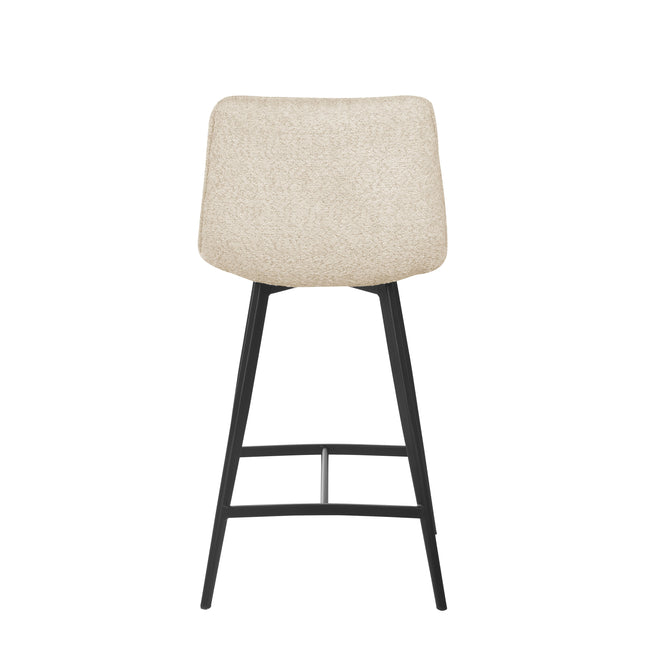 Tabouret de Bar Elsa - Chenille Beige