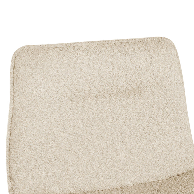 Tabouret de Bar Elsa - Chenille Beige