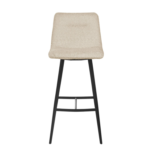 Tabouret de Bar Elsa - Chenille Beige