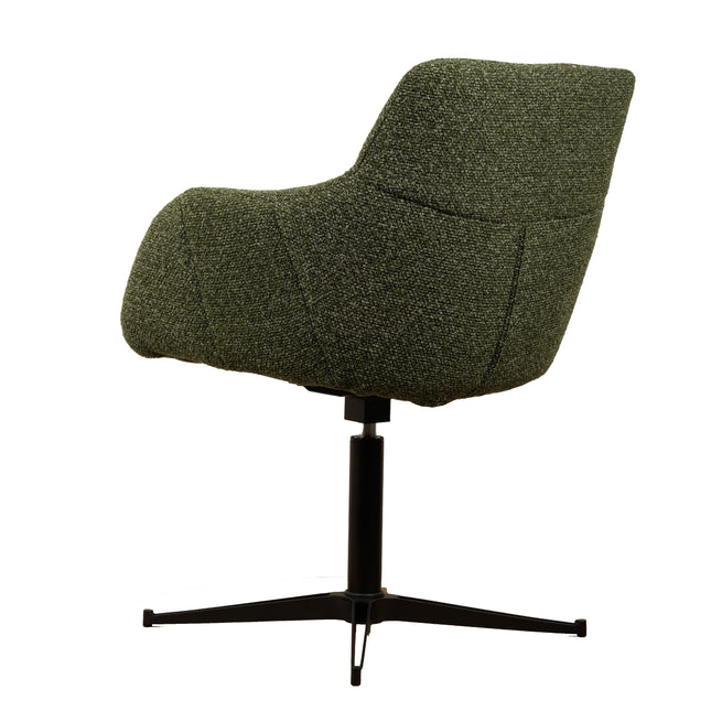 Chaise pivotante Emma - Vert - Tissage